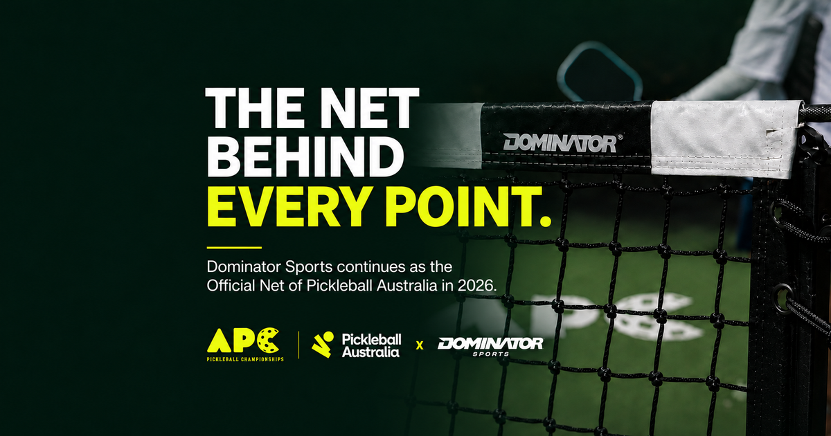 Dominator Sports Named Official Net of Pickleball Australia for 2026