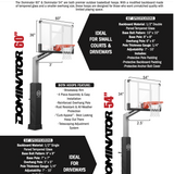 Dominator 54 Inch Basketball Hoop