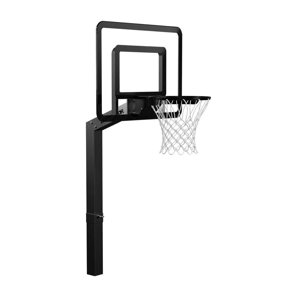 Dominator poolside basketball hoop in black